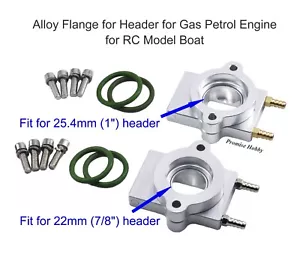 Brida de aleación fría por agua 22 mm 25,4 mm para motor de gas Zenoah 26-32CC modelo barco - Imagen 1 de 20