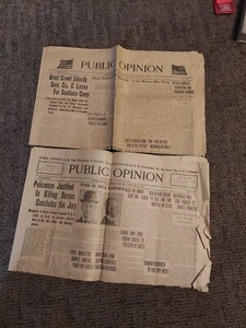 Vintage Chambersburg MEMORABILIA Public Opinion 1914-1817 - Foto 1 di 10