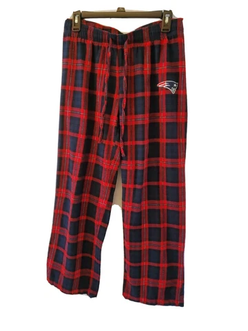 Team Apparel Men’s NFL Patriots Flannel Sleepwear Bottom Plaid Multi-color Sz M Cover