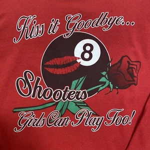 “Shooters Girls” Billiards  T-Shirt Ladies-LG “Shooters Girls Can Play Too”! - Picture 1 of 4