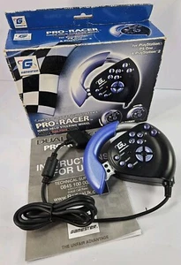 Gamester Pro-Racer Playstation PS1 PS2 Steering Wheel Controller - Boxed - Picture 1 of 5