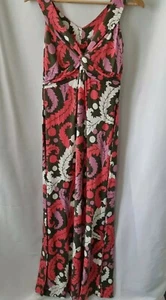 Ladies New Boden 10R Strappy Leaf Design Maxi Dress - Imagen 1 de 4