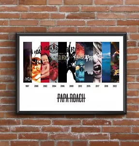 Papa Roach - Discografia - Stampa Poster Arte Multi Album - Ottimo Regalo Natale - Foto 1 di 12