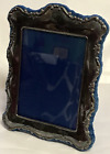 Antique Sheffield England Silver Plated Picture Frame Floral Border