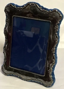 Antique Sheffield England Silver Plated Picture Frame Floral Border - Picture 1 of 7