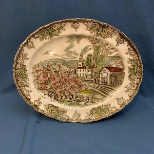Plato Johnson Brothers The Friendly Village 11 5/8” x 9 3/8” The Village Green - Imagen 1 de 4