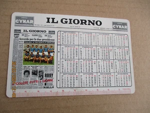 CALENDARIETTO plastificato CAMPIONATO CALCIO SERIE A 1968-69 NAZIONALE - Foto 1 di 2