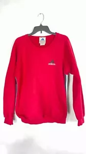 Sudadera roja vintage Adidas Equipment con rayas laterales para hombre talla pequeña. - Imagen 1 de 10