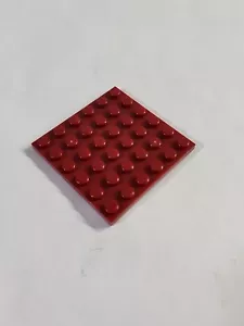 LEGO Parts ● Dark Red Plate 6 x 6 Square ● # 3958 ● QTY 1 - Picture 1 of 2