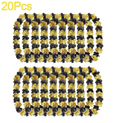 20PCS Graduation Hawaii Party Flower Leis Favor Necklace 4 Color for Party Decor - Image 1 of 4