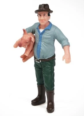 Pig Hugging Worker Farm House Toy PVC Action Figure Doll Kids Toys Party Gifts - Image 1 of 2
