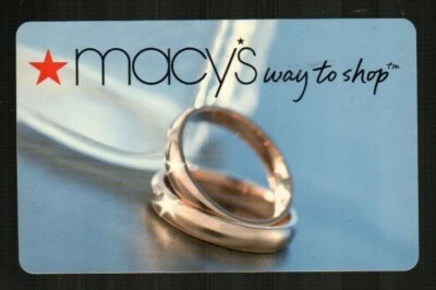 MACY'S Wedding Rings ( 2005 ) Gift Card ( $0 ) - Image 1 of 2