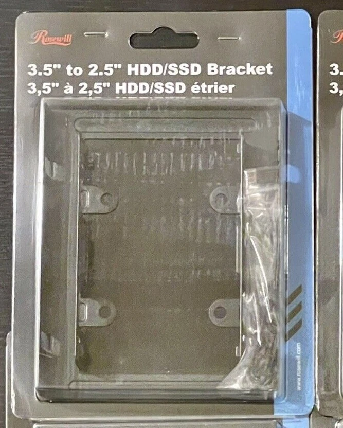 NEW + ROSEWILL 3.5" to 2.5" HDD/SSD mounting bracket - Image 1 of 2