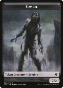 Zombie (2/2) MTG Commander Token NM x4 Playset - Magic Cards Graveyard - Picture 1 of 1