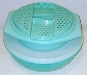 Vintage Jadite grün 274-1 große Rührschüssel mit Deckel & 787-4 Reibe/Zerkleinerer  - Bild 1 von 4