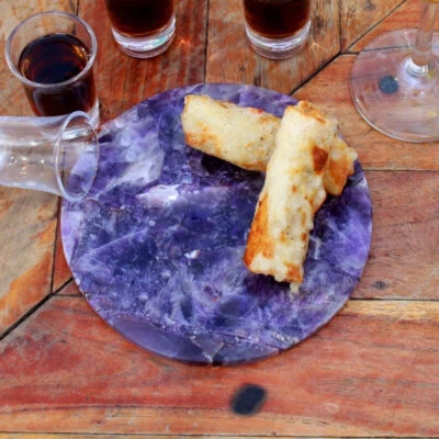 Tabla de queso amatista de 6"x6", regalo de boda, tabla de cortar grabada decoración del hogar  Foto 1 de 3