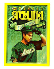 1996 JEFF BAGWELL Topps Finest Sterling  Gold Refractor RARE!