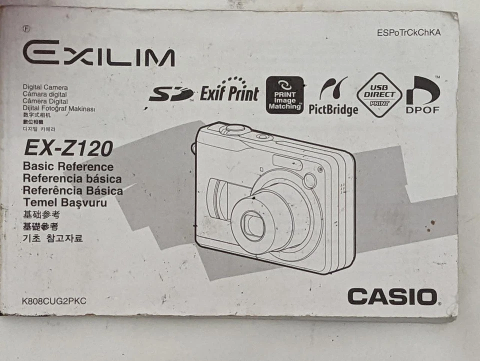 Manual de cámara Casio Exilim EX-Z120 Foto 1 de 1