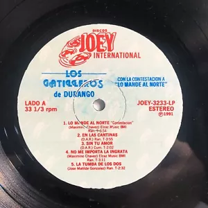Los Gatilleros De Durango Lo Mande al Norte 1991 TexMex Tejano LP Album VG++ - Picture 1 of 4