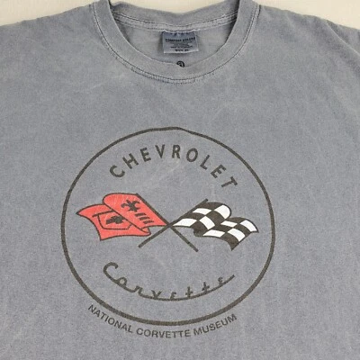 Camisa Museo Chevrolet Corvette Para Hombres XL Azul Gris Nacional Bowling Verde KY Foto 1 de 4