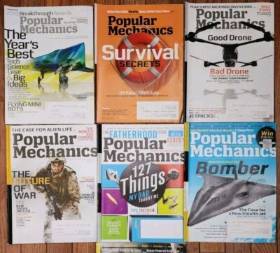 2013 Popular Mechanics Magazines Lot (7 Issues) Good Condition - Image 1 of 2