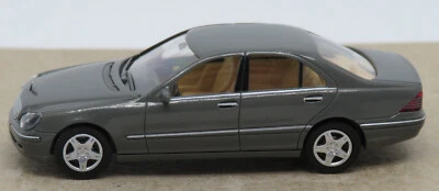 Micro WIKING Ho 1/87 Mercedes Benz S-KLASSE Grigio Scuro #1594026 No. Box - Immagine 1 di 4