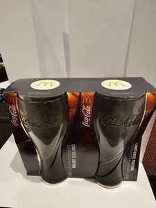 McDonalds Coca Cola Glas - 2018 - Schwarz - 2x - Bild 1 von 1