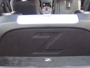 FRONT FIRE w/ Z LOGO Subwoofer Box for Nissan 350z Coupe, Sub Box 2-10"  Nice!! - Picture 1 of 8