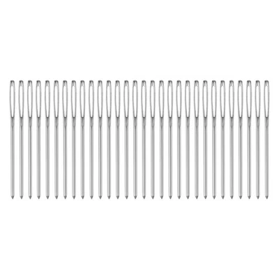 30 piezas agujas romas ojos grandes 2,36" tapiz aguja hilo costura aguja tejer aguja Foto 1 de 4