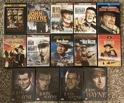JOHN WAYNE: 40+ Movie DVD Set - Quiet Man, Red River, Hatari!, True Grit, MORE! - Image 1 of 3
