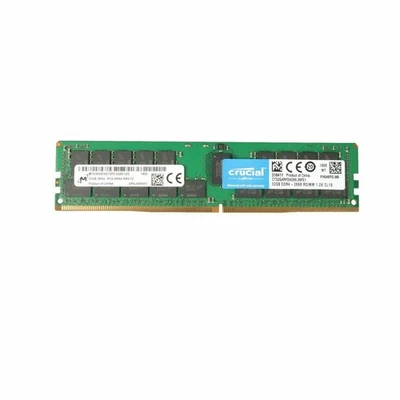 Micron 32GB Crucial ECC REG RAM PC4-2666V-RB2-12 DDR4 288PIN Server Memory - Image 1 of 2