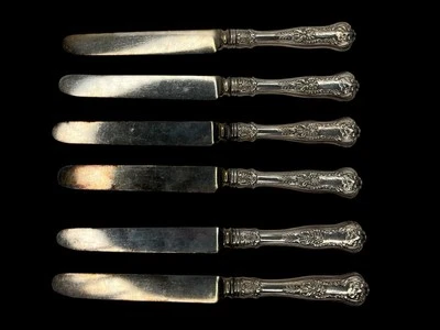 Dominick & Haff King’s Pattern Sterling Silver Knives Silverware Set  1906 - Image 1 of 3