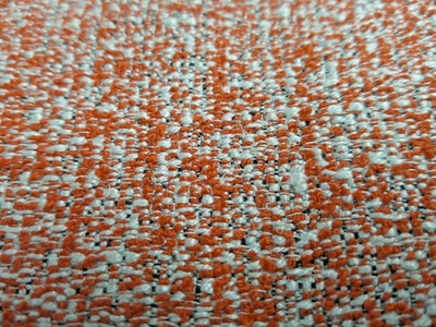 Woven Tweedy "Pepper Blend" Red/White/ Pepper Cotton & Linen Blend 2.25 Yds HBF - Image 1 of 4