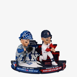 Danny Jansen Toronto Blue Jays Boston Red Sox Two Teams One Game Dual Bobblehead - Picture 1 of 1