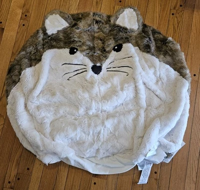 Cadeira Pottery Barn Teen Raposa Grande Faux-Fur Critter Bean Bag *Somente Capa* - Imagem 1 de 4