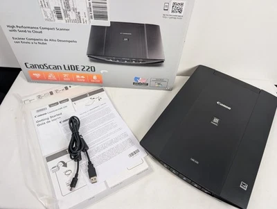 Canon CanoScan LiDE220 Performance Color Image Photo Document Scanner TESTED - Image 1 of 4