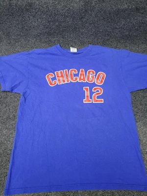 Chicago Cubs Shirt Mens Large Blue MLB Baseball Soriano 12 Graphic Tee - Image 1 of 4