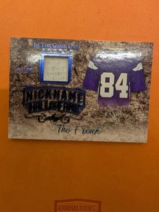 2019 Randy Moss NHF /30 Game worn patch - Picture 1 of 1