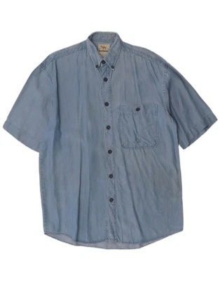 CAMEL Mens Denim Shirt Small Blue Tencel DQ06 - Image 1 of 4