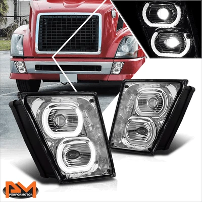 Proyector halo cromo para 03-17 Volvo VN VNL 300 400 430 740 760 LED niebla Foto 1 de 4