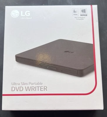 LG Ultra-Slim Portable External DVD Burner/Writer GP63EX70 New In Open Box - Image 1 of 4