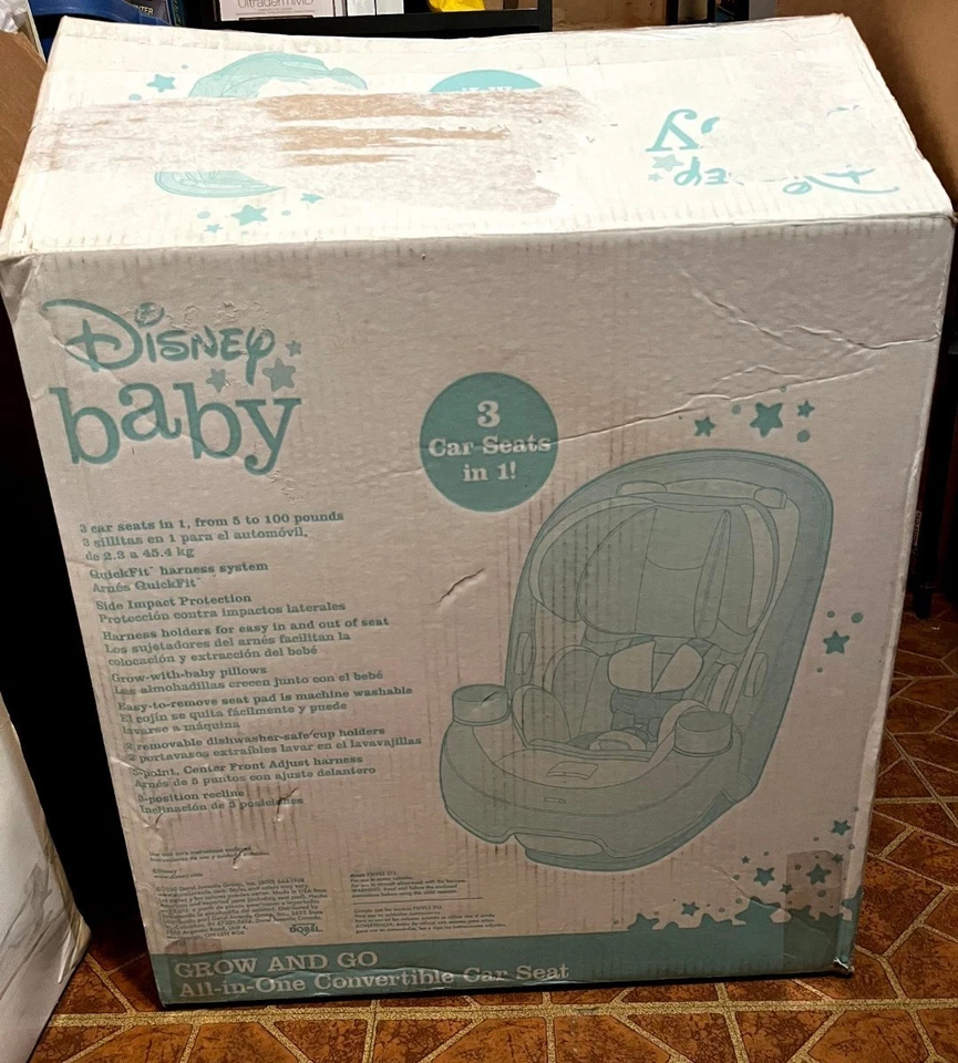 Asiento de coche convertible todo en uno Disney Baby Grow and Go Mickey Mouse Foto 1 de 4