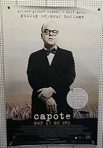 Capote Promo Movie Theater Poster 2005 w/ Philip Seymour Hoffman 27"w x 40"h  - Picture 1 of 12