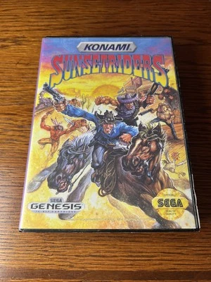 Sunset Riders (Sega Genesis) Case And Game Konami Arcade Great Mint Clean - Image 1 of 4