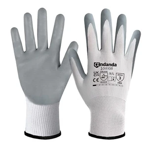 ANDANDA 6 Pairs Work Gloves L Nitrile Coated Safety Work Gloves For General Duty - Picture 1 of 7