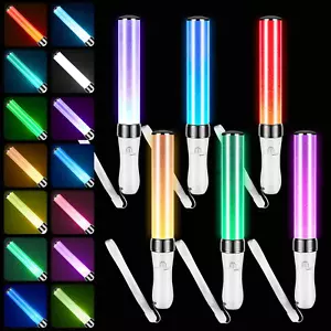 Lewtemi 6 Pcs Reusable Light Sticks 15 Color 2 Lighting Modes Lightsticks Mul... - Picture 1 of 7