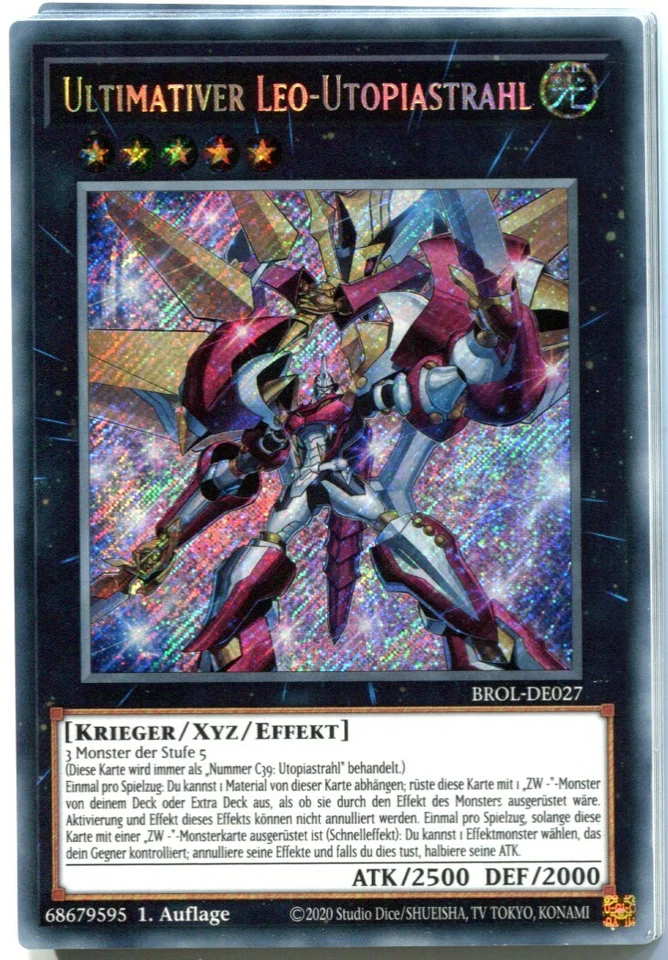 Yu-GI-OH Ultimativer Leo Utopiastrahl Secret Rare BROL-DE027 - Bild 1 von 1