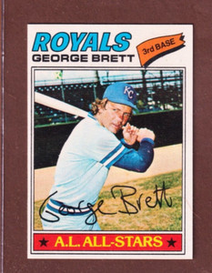 1977 Topps #580 George Brett - HOFer - Kansas City Royals - ExMT - 756 - 🔥⚾🔥