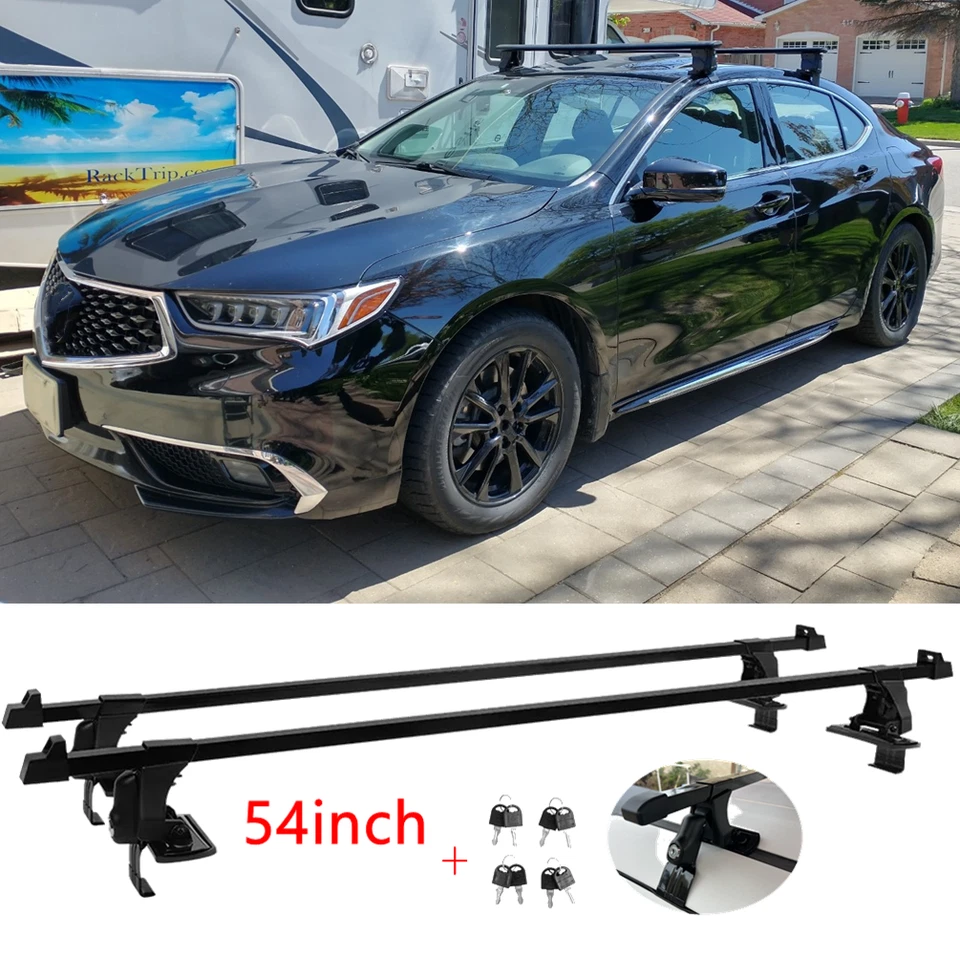 54" Roof Rack Cross Bars Luggage Cargo Carrier W/Lock For Acura CL CSX RL SLX Foto 1 de 4