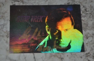 WILLIAM SHATNER Star Trek Signed Captain Kirk  Card AUTOGRAPH HOLOGRAM GOLD INK - Picture 1 of 2